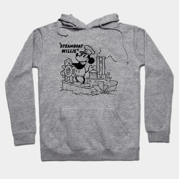 Steamboat Willie Vintage Hoodie by MEWRCH